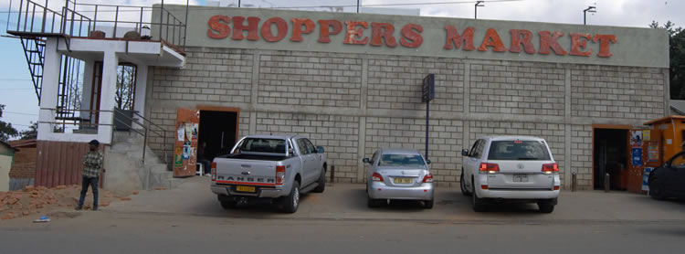 Mbukwa's two-storey building located in the outskirts of Chilomoni in Blantyre